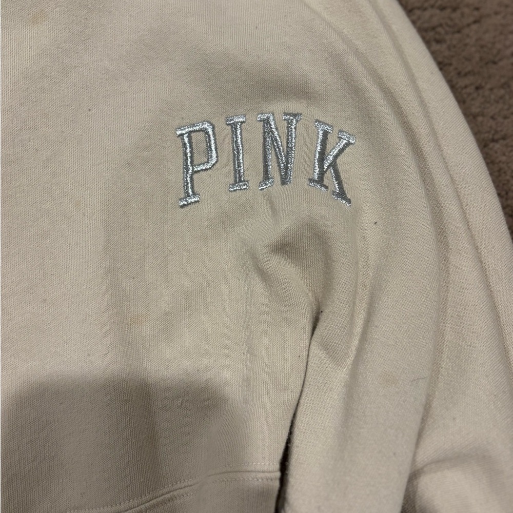 PINK Victoria's Secret Cream Sweatshirt - Picture 2 of 5